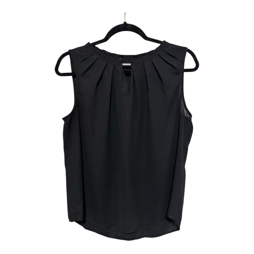 Black Sleeveless Top chiffon